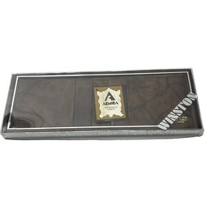 Winston Armira Men's Glove Tanned Cowhide Leather‎ Brown Bi Fold Wallet New